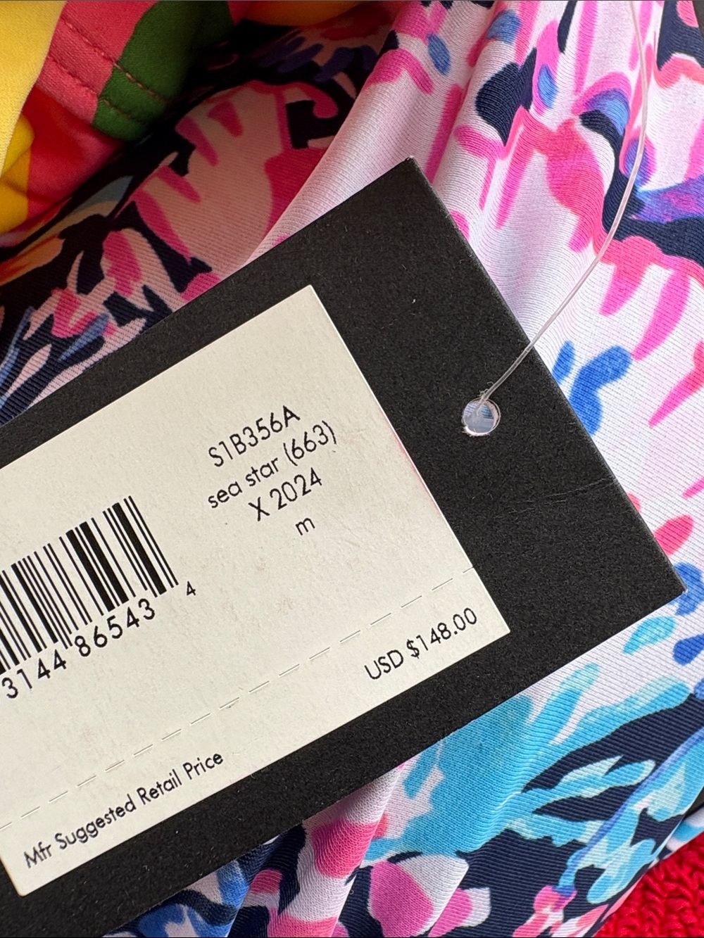 kate spade Pink One-Piece Swimsuit with Yellow Lemons and Green Leaves - Picture 6 of 6